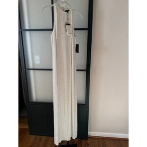 NWT Retrofête Tilly Belted Sequin Maxi Dress with Slit Size Small